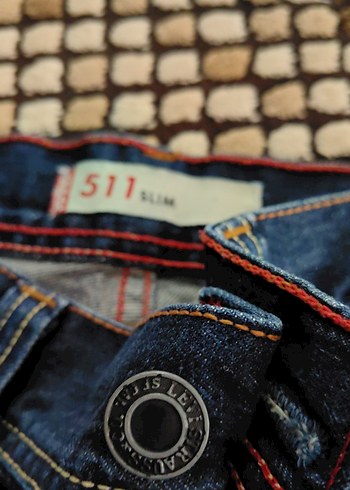 Kadın Mavi Parlak Denim Normal Boy Kot Pantolon - Görsel 9