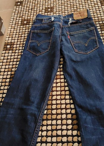 Kadın Mavi Parlak Denim Normal Boy Kot Pantolon - Görsel 4