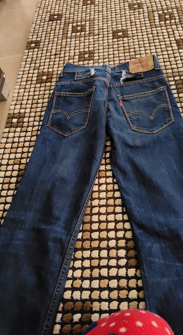 Kadın Mavi Parlak Denim Normal Boy Kot Pantolon - Görsel 4