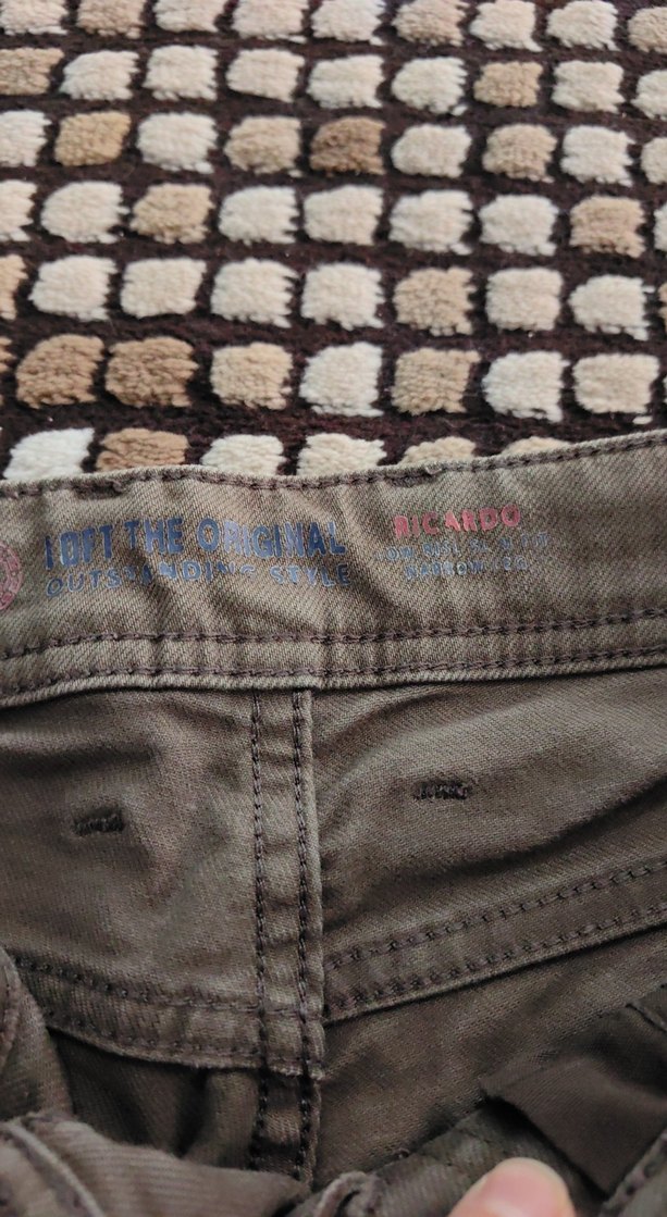 Düğmeli Kahverengi Erkek Pantolon - Görsel 2