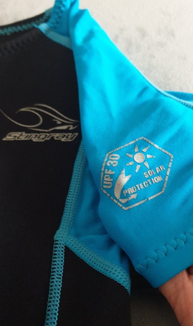 uv korumali Erkek Çocuk Kısa Kollu Mavi Mayo - Görsel 3