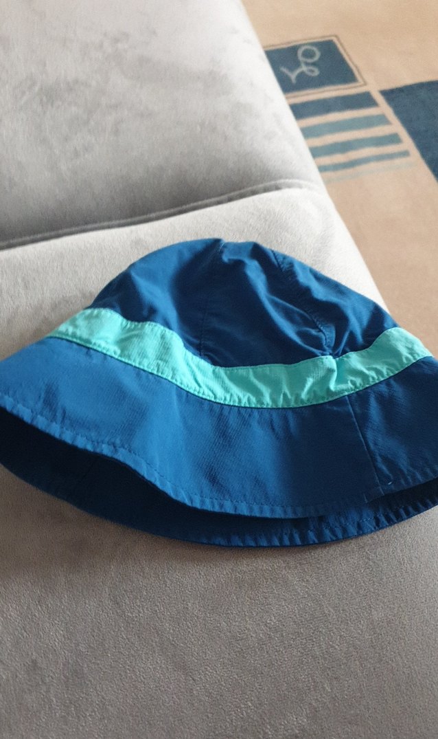 decatlon  nabalji marka uv korumali Mavi Erkek Çocuk  Şapkası - Görsel 4