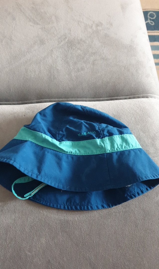 decatlon  nabalji marka uv korumali Mavi Erkek Çocuk  Şapkası - Görsel 2