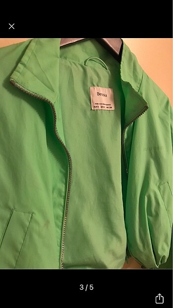 Bershka reflektörlü ceket yağmurluk