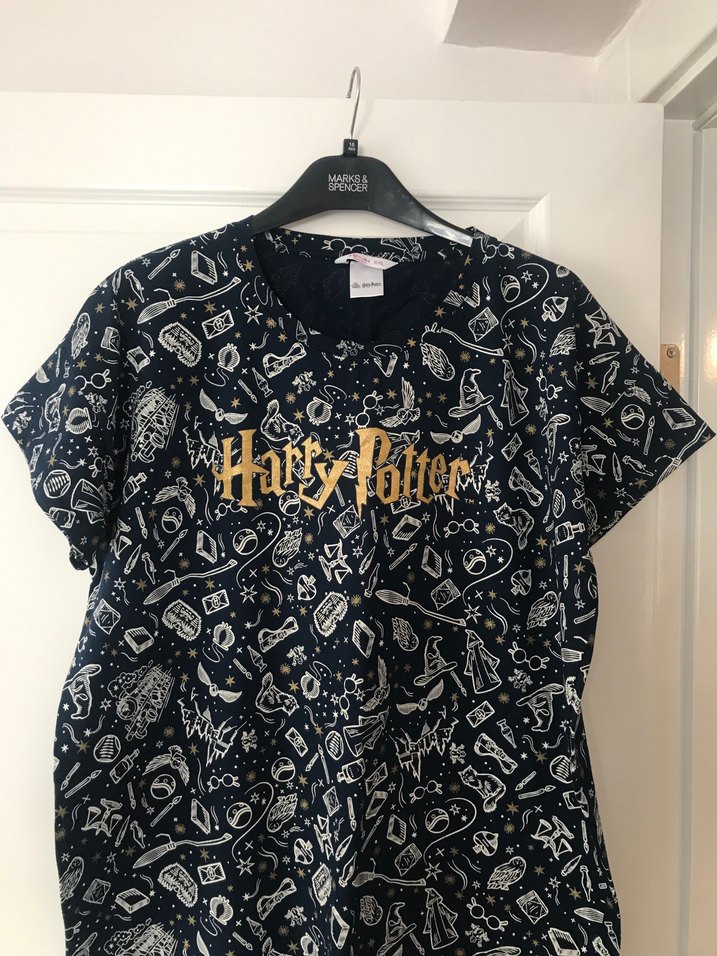 Lacivert Harry Potter Desenli Hamile Tişörtü - Görsel 2