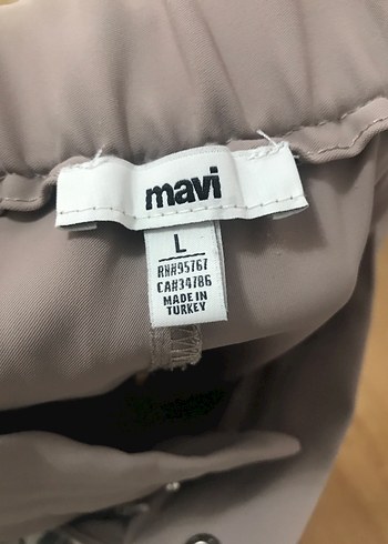 Bej Kadın Rahat Kesim Kumaş Pantolon - Görsel 4