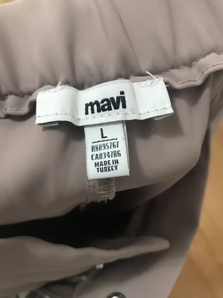 Bej Kadın Rahat Kesim Kumaş Pantolon - Görsel 4