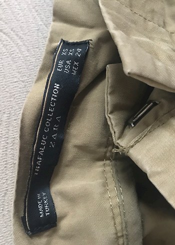 Bej Kemerli Kadın Keten Pantolon - Görsel 4