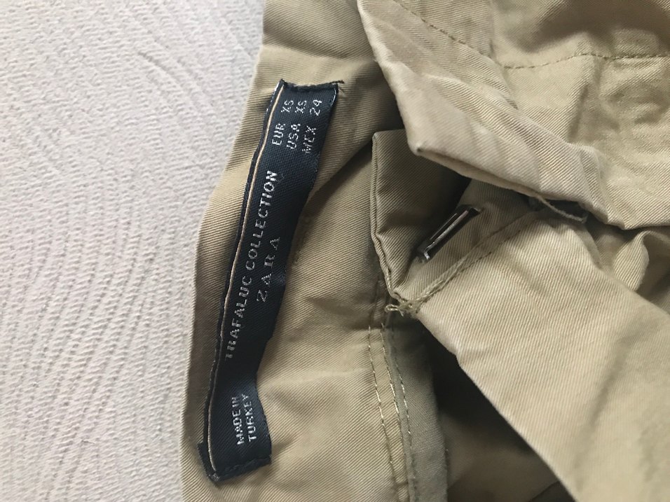 Bej Kemerli Kadın Keten Pantolon - Görsel 4