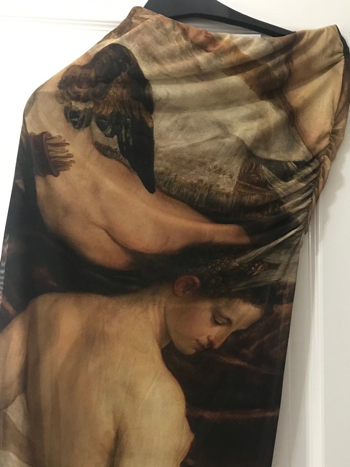 Kadın Kahverengi Dökümlü Saten Elbise - Görsel 2