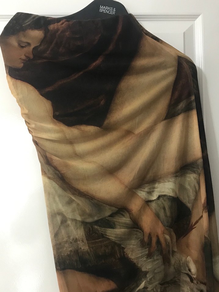 Kadın Kahverengi Dökümlü Saten Elbise - Görsel 3