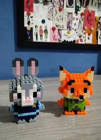 Bricks Disney Zootropolis Nick ve Judy Lego 