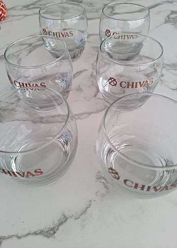 Chivas Logolu 6'lı Viski Bardağı Seti
