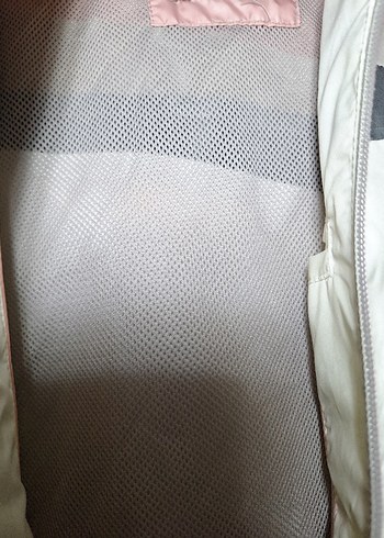 Kapüşonlu Fermuarlı Beyaz Spor Ceket - Görsel 5