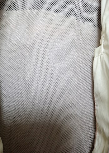 Kapüşonlu Fermuarlı Beyaz Spor Ceket - Görsel 6