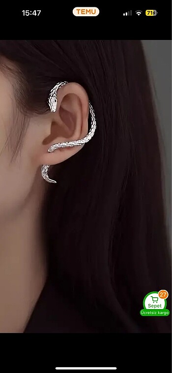 Accessorize Yılan küpe