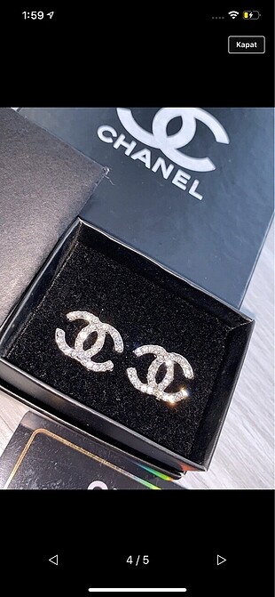  Beden beyaz Renk Chanel küpe
