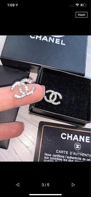  Beden Chanel küpe