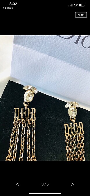  Beden Çelik dior küpe