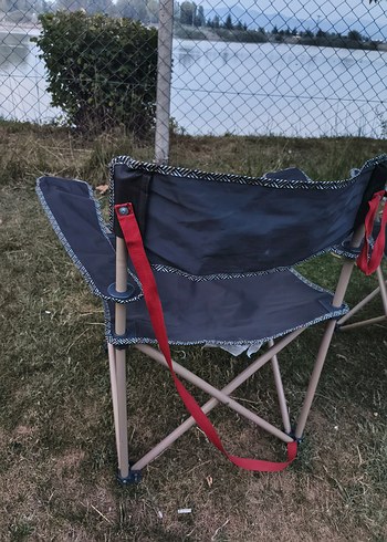Beden Gri Katlanabilir Kamp Sandalyeleri