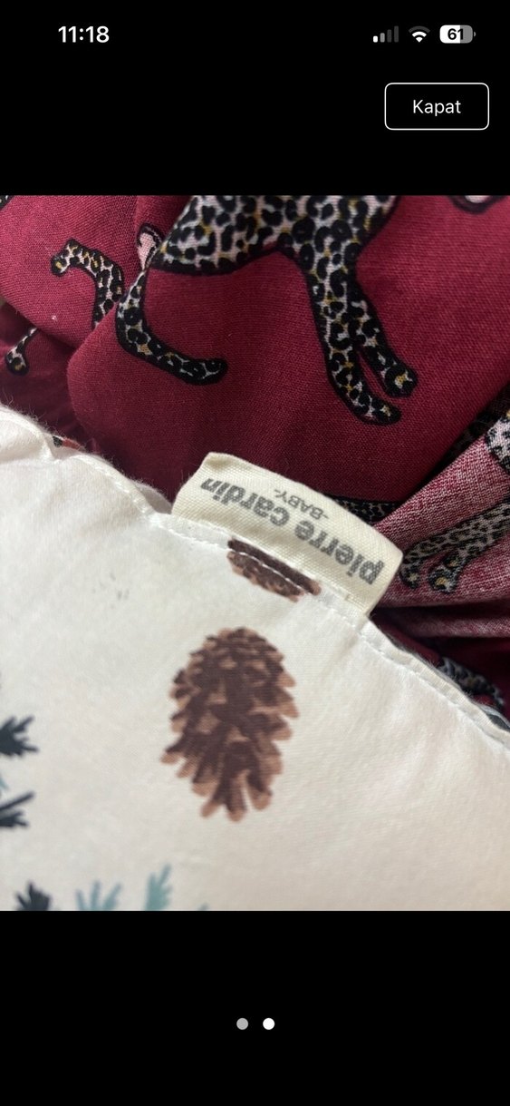 Baskılı Kahverengi Emzirme ve Hamilelik Yastığı - Görsel 2