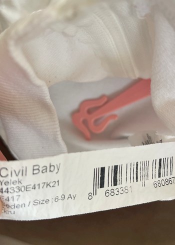 Kız Çocuk Beyaz Kürklü Kolsuz Yelek - Görsel 6