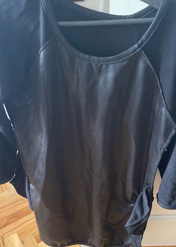 Siyah Triko Uzun Kollu mini elbise - Görsel 12