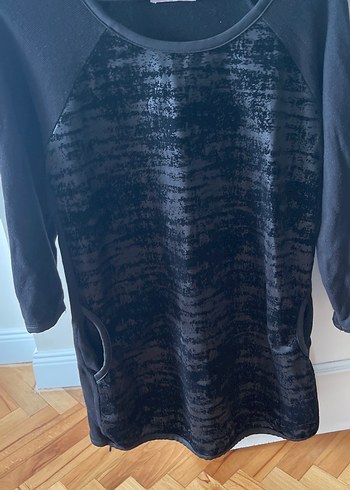 Siyah Triko Uzun Kollu mini elbise - Görsel 9