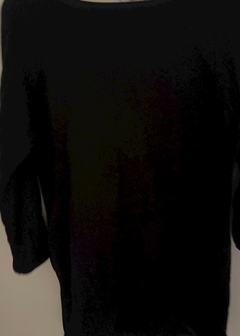 Siyah Triko Uzun Kollu mini elbise - Görsel 7