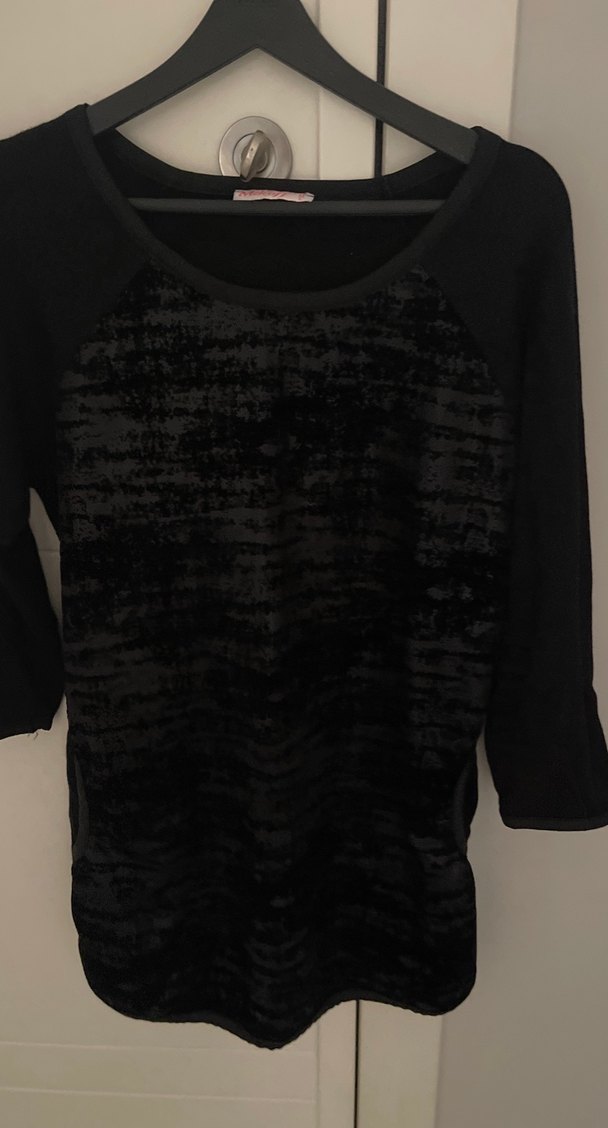 Siyah Triko Uzun Kollu mini elbise - Görsel 2