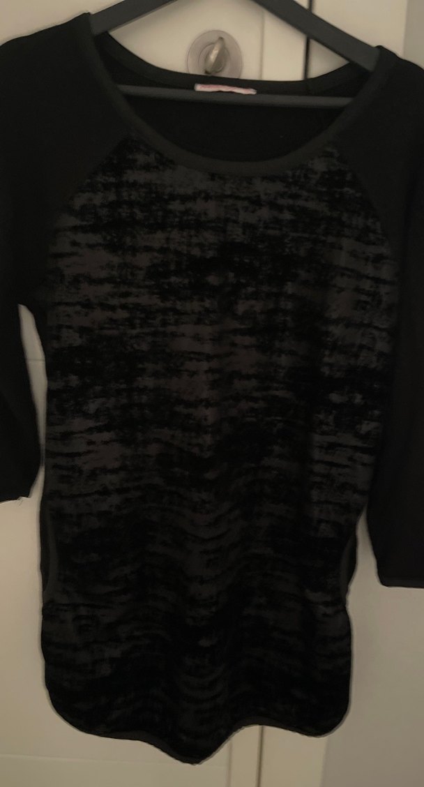 Siyah Triko Uzun Kollu mini elbise - Görsel 3