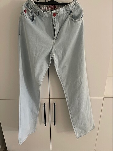 34 Beden mavi Renk Erkek kot pantolon