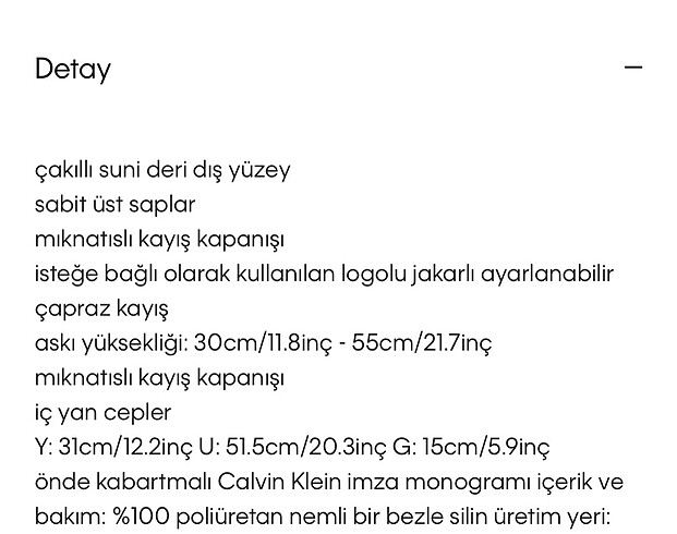 Calvin Klein Calvin klein çanta