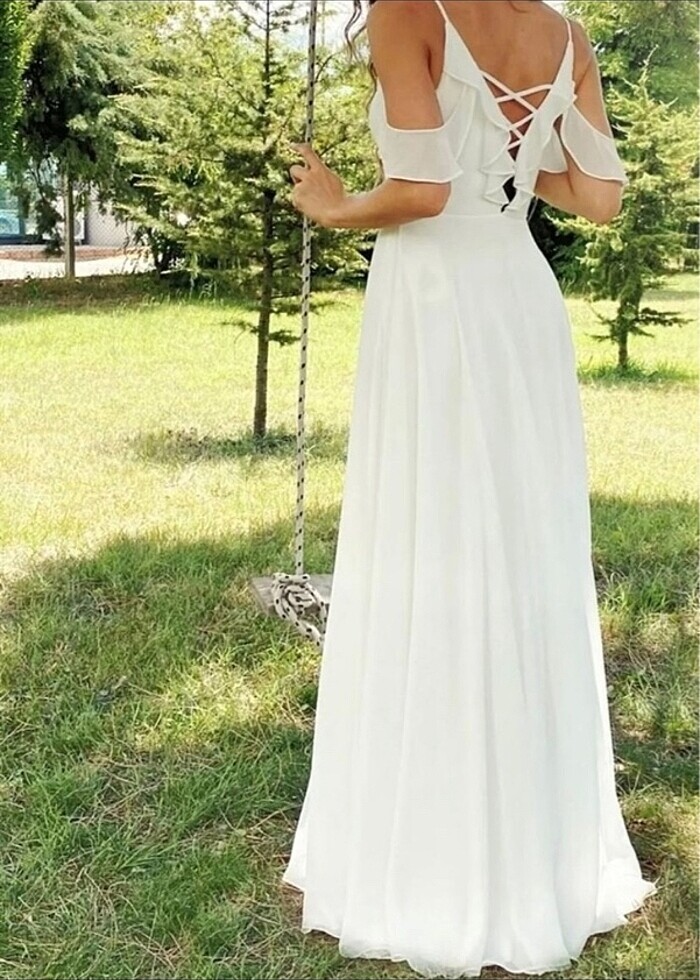 Beyaz abiye - Görsel 2