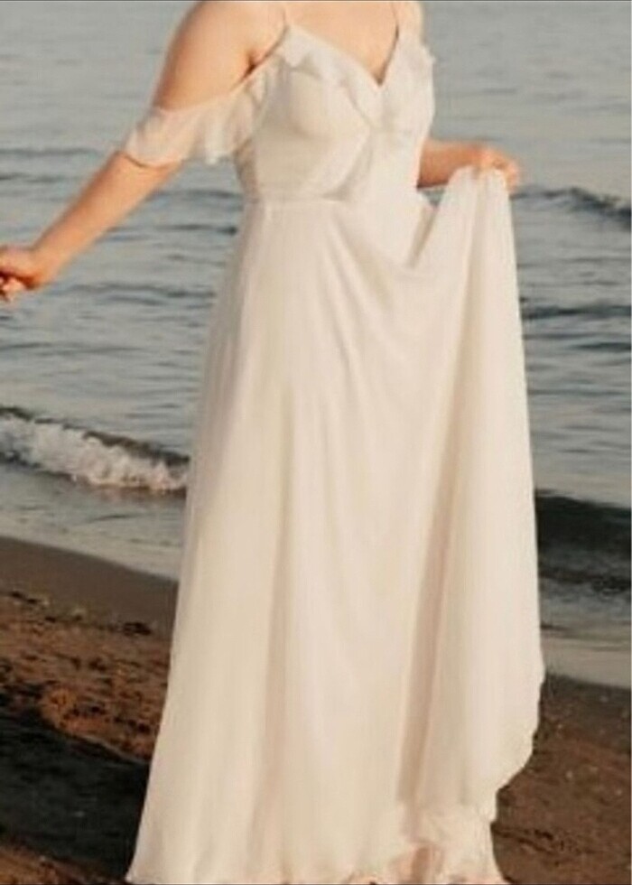 Beyaz abiye - Görsel 3