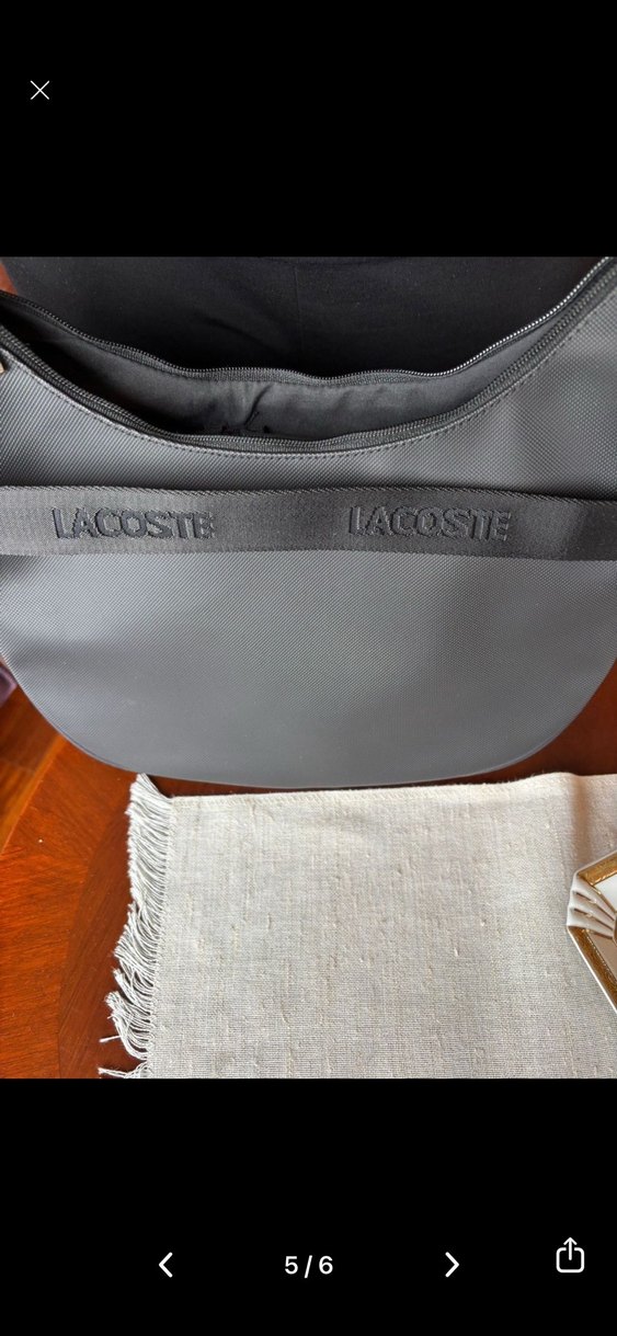 Lacoste çanta canvas - Görsel 5