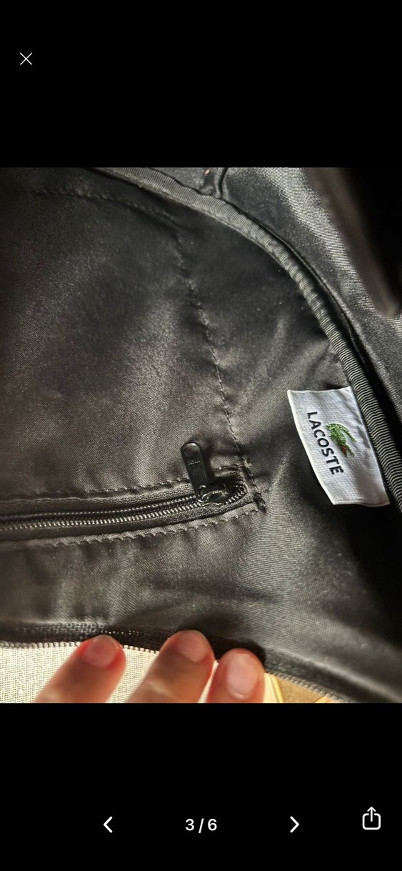 Lacoste çanta canvas - Görsel 3