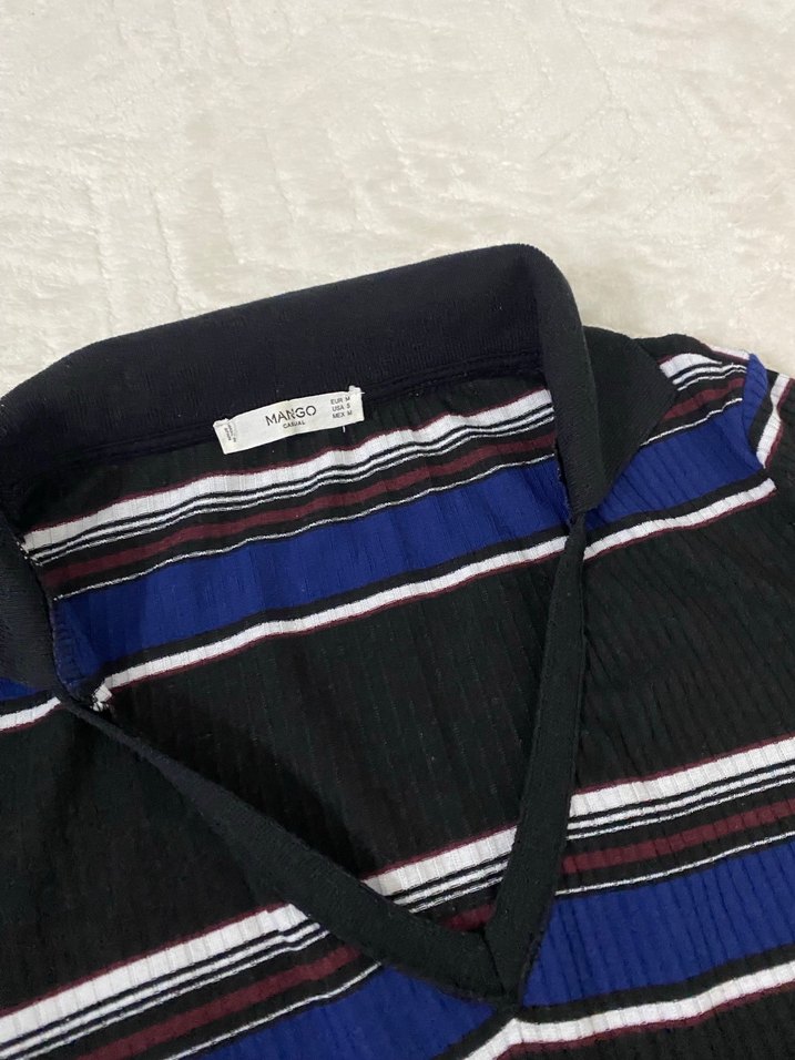 Çizgili Pilili Uzun Kadın Elbise - Görsel 3