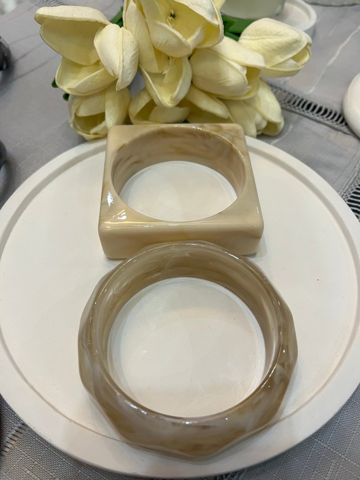 Bej Bohem Tarz Kadın Bileklik Seti - Görsel 2