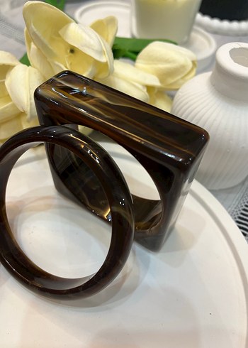 Kahverengi Vintage Tokalı Kadın Bileklik - Görsel 3