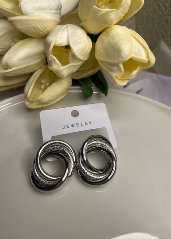 Gri Tokalı Küpeler - Görsel 2