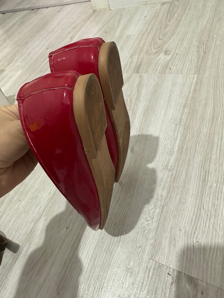 Kız Çocuk Kırmızı Tokalı Babet - Görsel 4