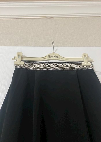 Diğer Siyah Drapeli Uzun Kadın Etek