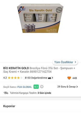 Bio keratin şampuan set 