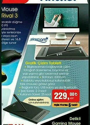 GRAFİK ÇİZİM TABLETİ 