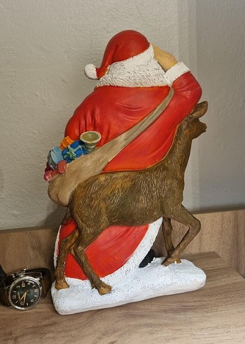 Kırmızı Klasik Noel Baba Biblosu - Görsel 2