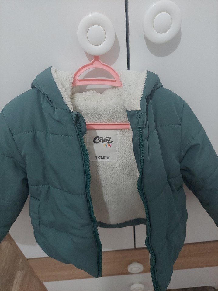 Gri Erkek Çocuk Fermuarlı Mont - Görsel 2