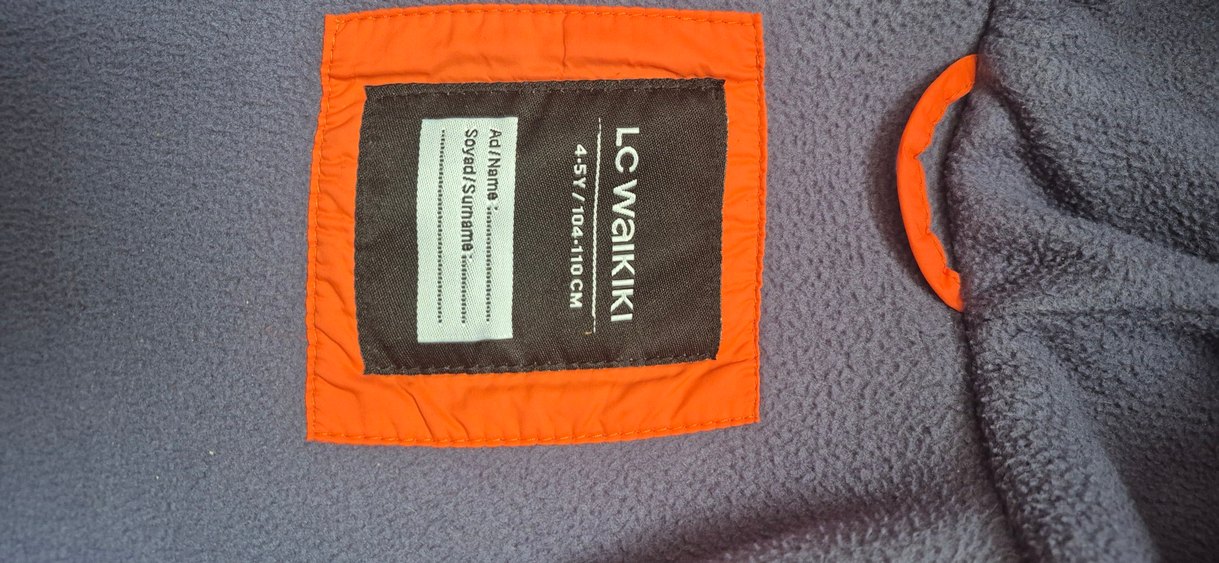 Turuncu Kapüşonlu Erkek Çocuk Mont - Görsel 2