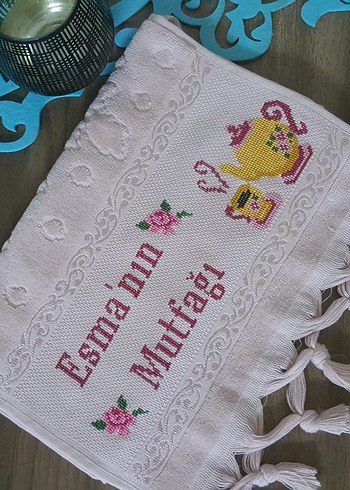 Etamin işleme mutfak havlusu - Görsel 3