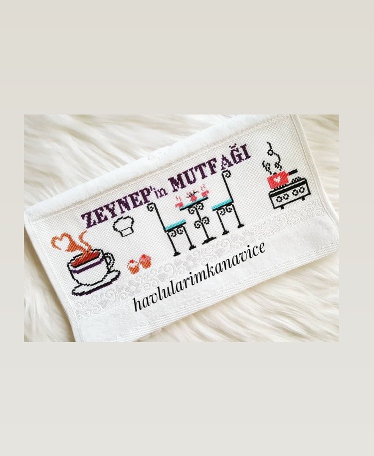 Çeyizlik Etamin Mutfak Havlusu - Görsel 3